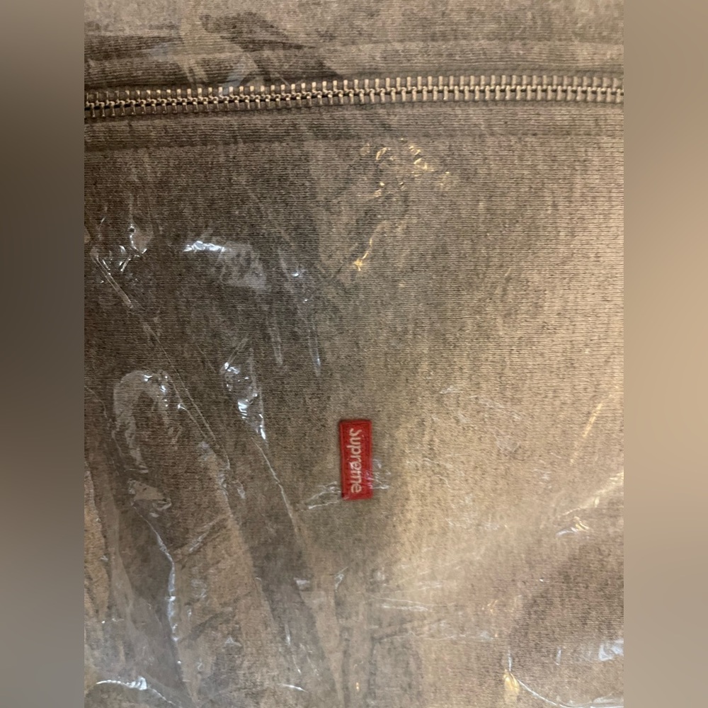 Supreme gray hoodie size L in plastic bag brand new